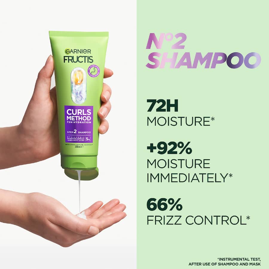 Garnier Fructis Shampoo Curls Method 72h Hydration 200mL