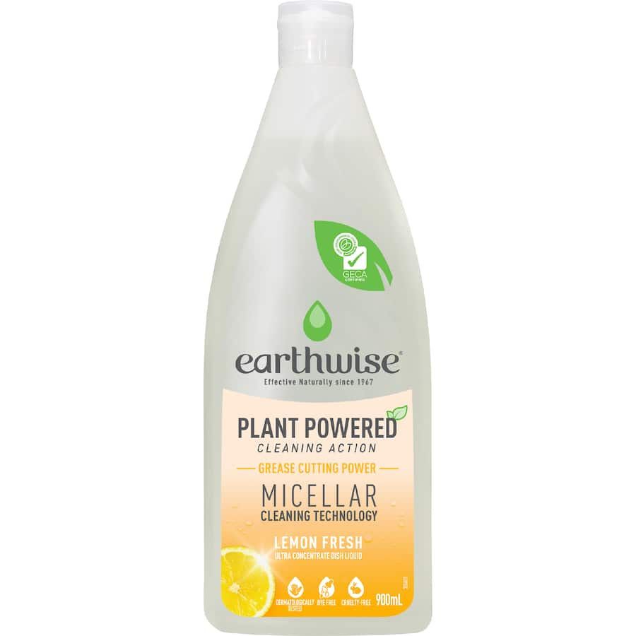 Earthwise Dishwash Liquid Lemon Fresh - 900mL