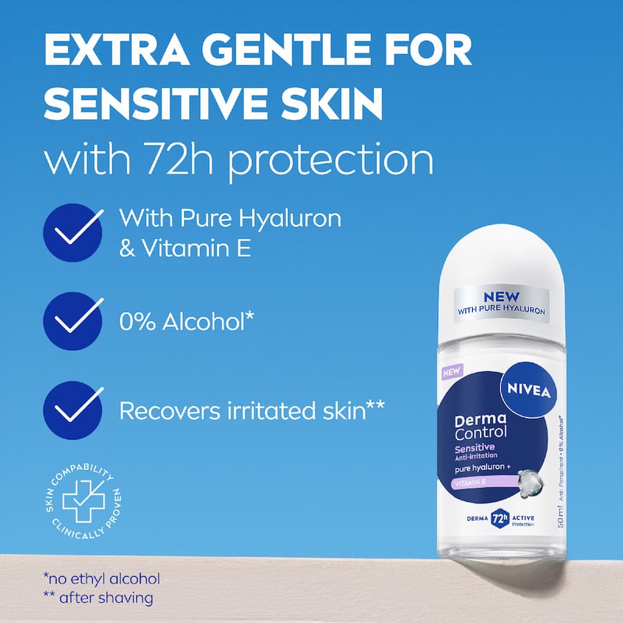 Nivea Deodorant Roll On Derma Control Restore 50mL