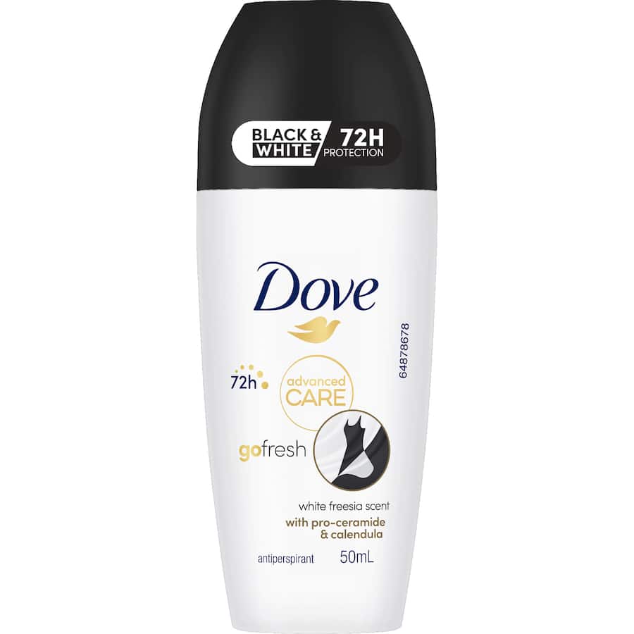 Dove Women Deodorant Roll On Advanced Care Black & White 50mL