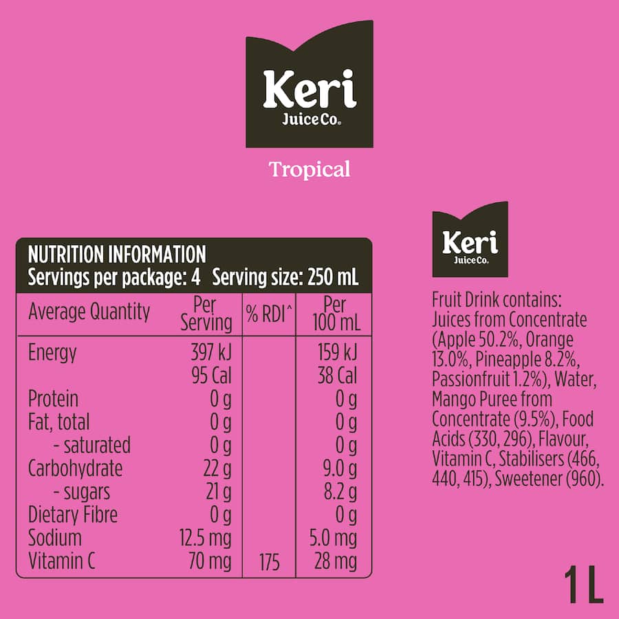 Keri Fruit Drink Tropical 1L