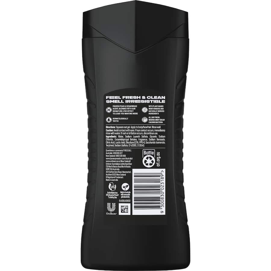 Lynx Body Wash Black 400mL