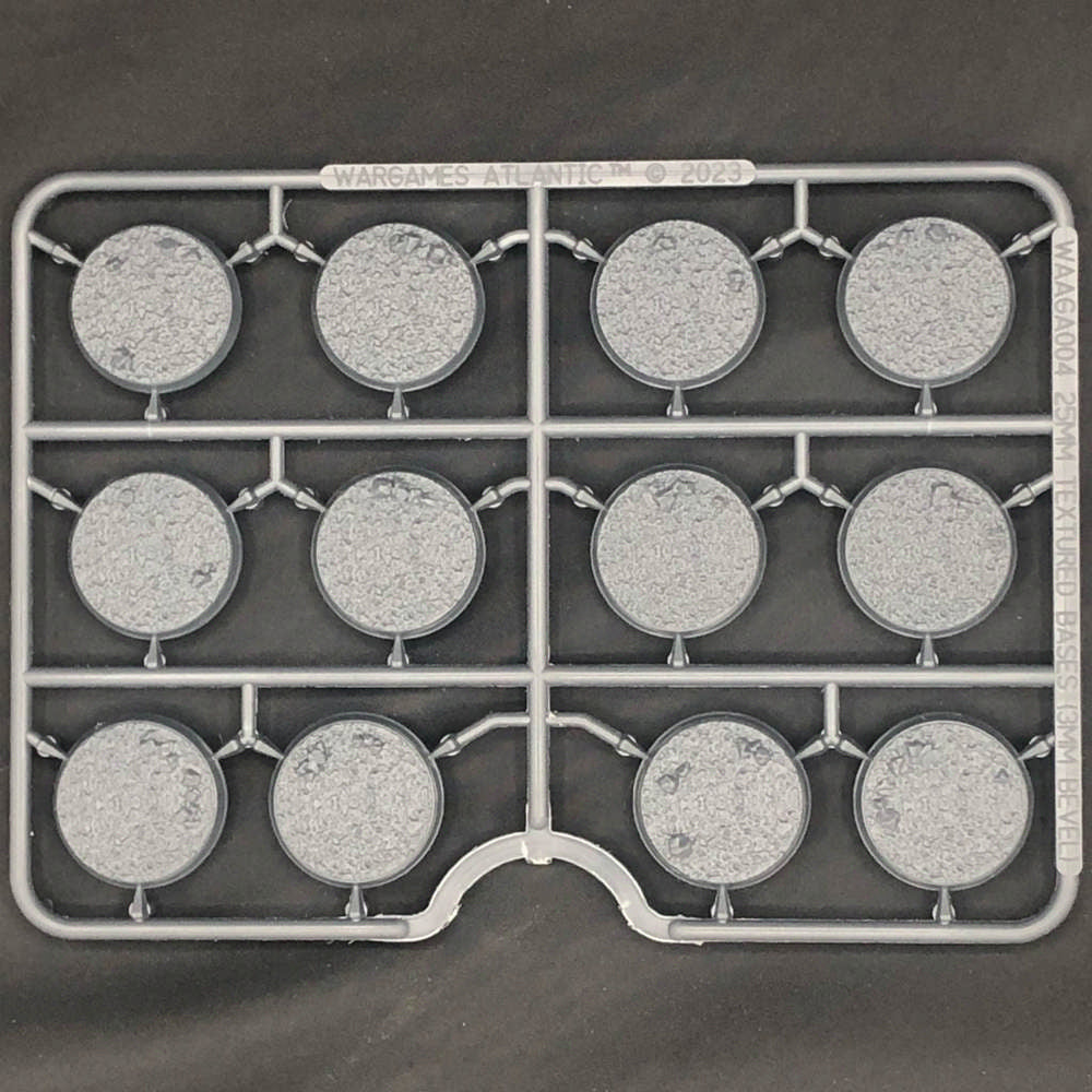 Wargames Atlantic - 25mm Textured Bases (3mm Bevel)