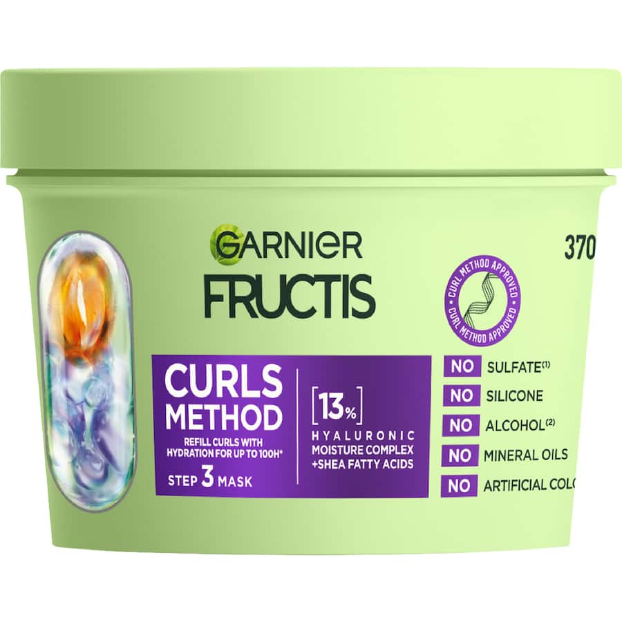 Garnier Fructis Hair Mask Curls Method 100h Hydration 370mL