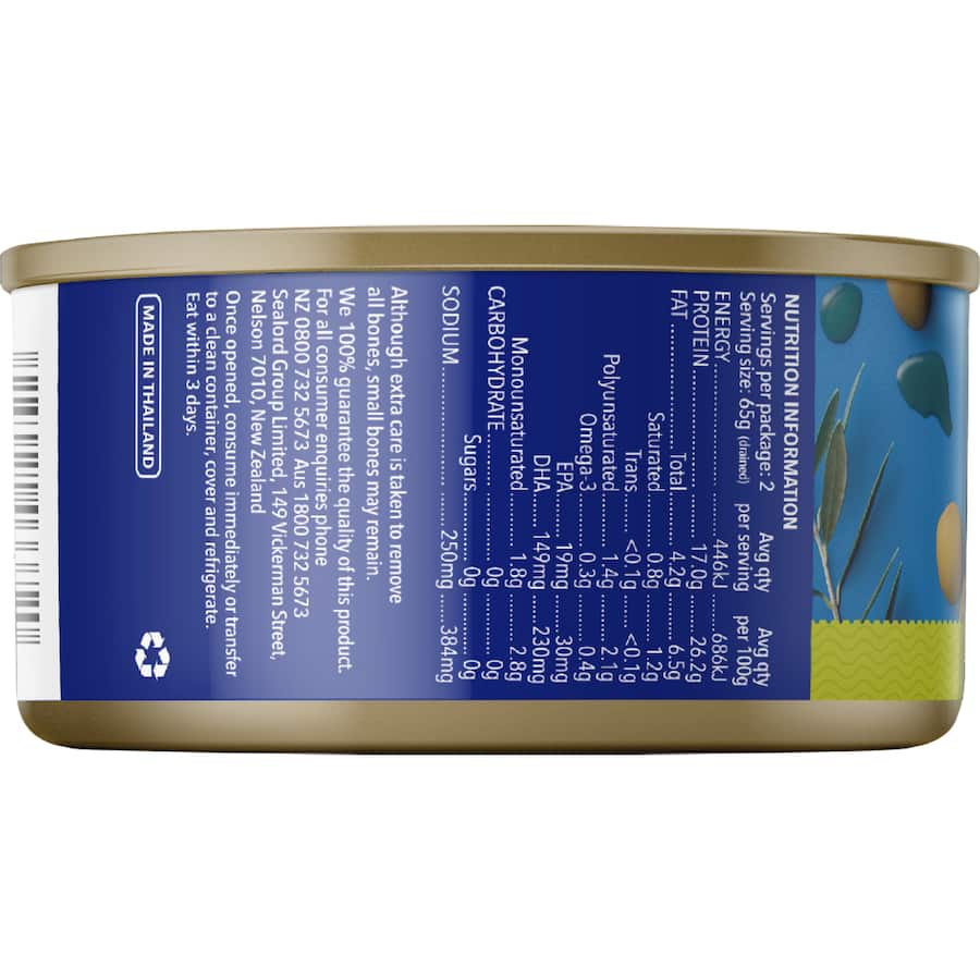 Sealord Tuna Olive Oil Blend Tear tab can 185g