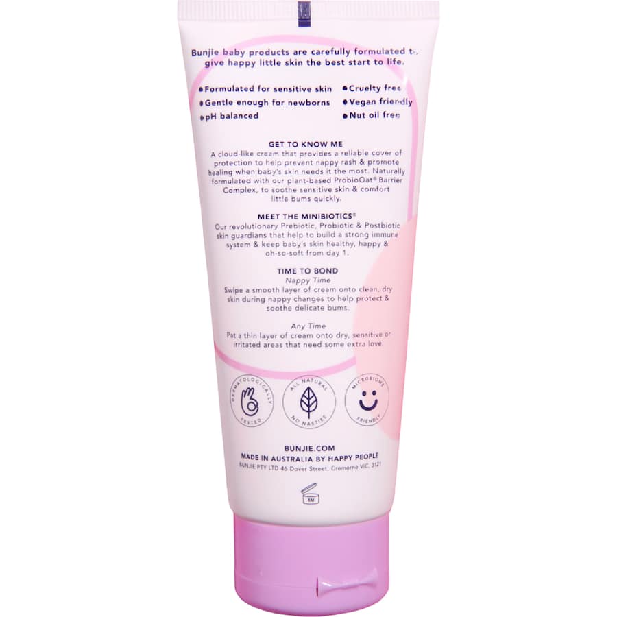 Bunjie Baby Cream Nappy & Barrier 250g
