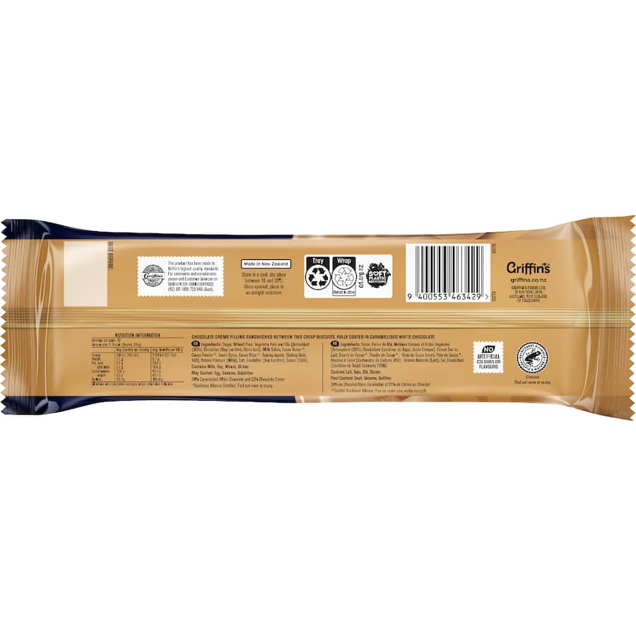 Griffin's Chit Chat Chocolate Biscuits Caramelised White Chocolate - 200g