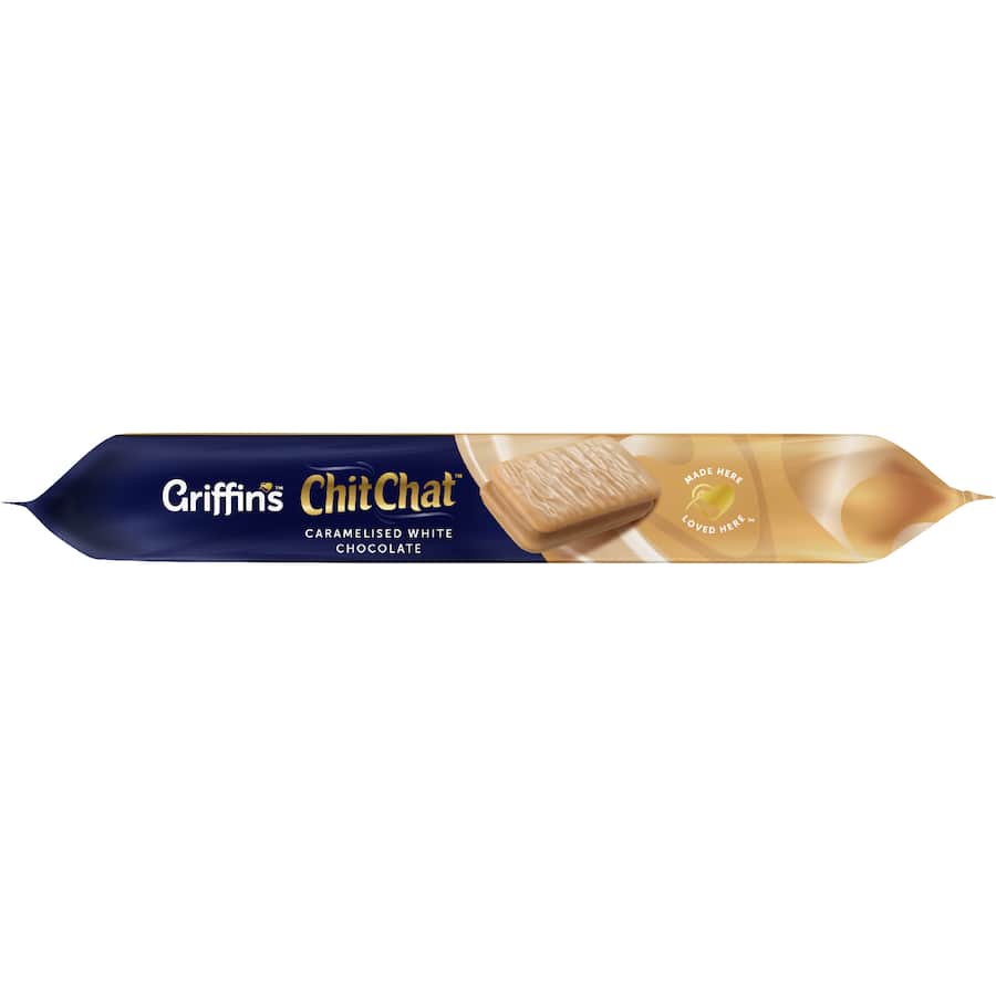 Griffin's Chit Chat Chocolate Biscuits Caramelised White Chocolate - 200g