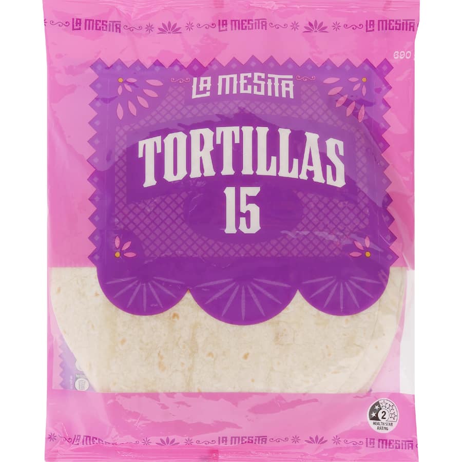 La Mesita Burrito Tortilla 15 pack 690g