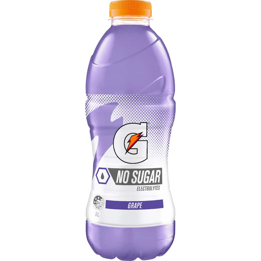 Gatorade No Sugar Sports Drink Grape 1L