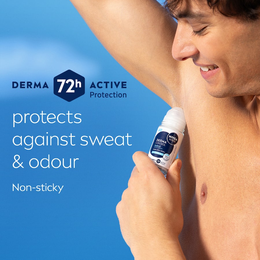 Nivea Men Deodorant Roll On 72hr Derma Control Defend 50mL