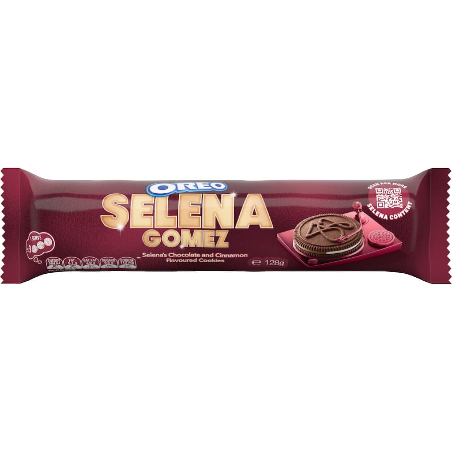 Oreo Creme Filled Biscuits Selena Gomez Limited Edition - 128g