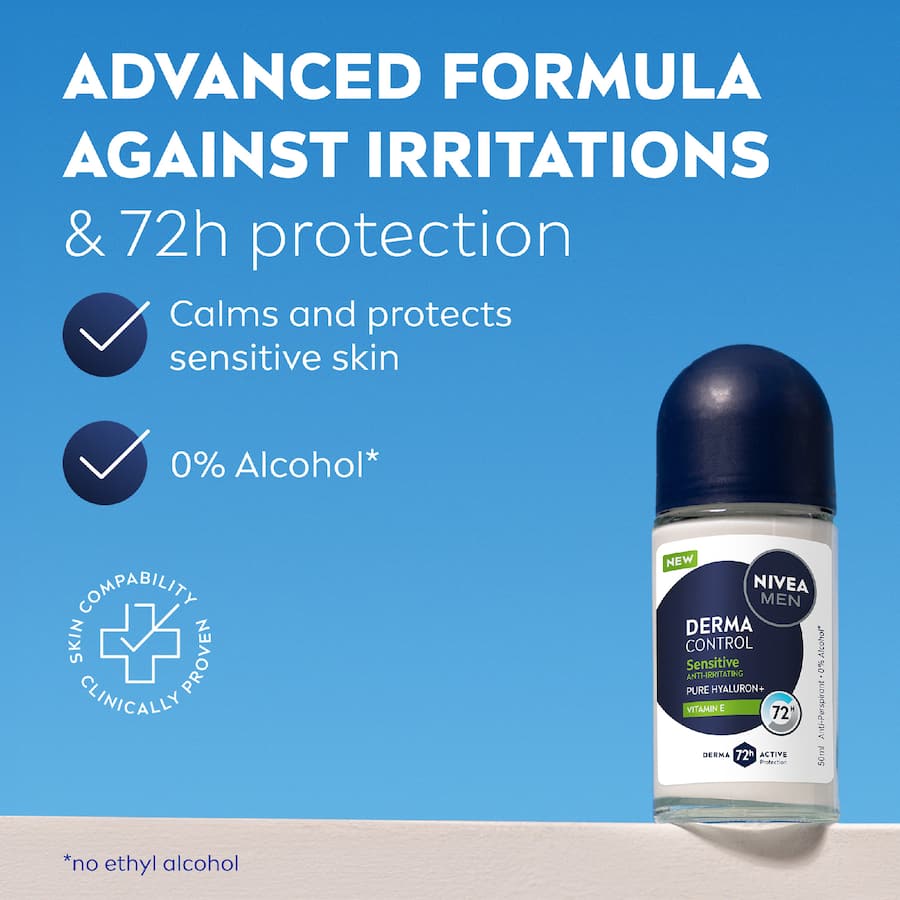 Nivea Men Deodorant 72hr Derma Control Sensitive 50mL