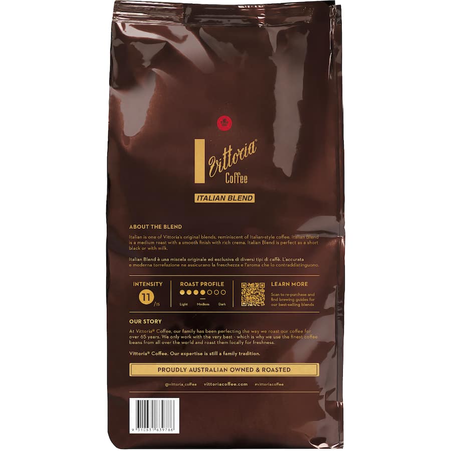 Vittoria Coffee Beans Italian Blend 500g