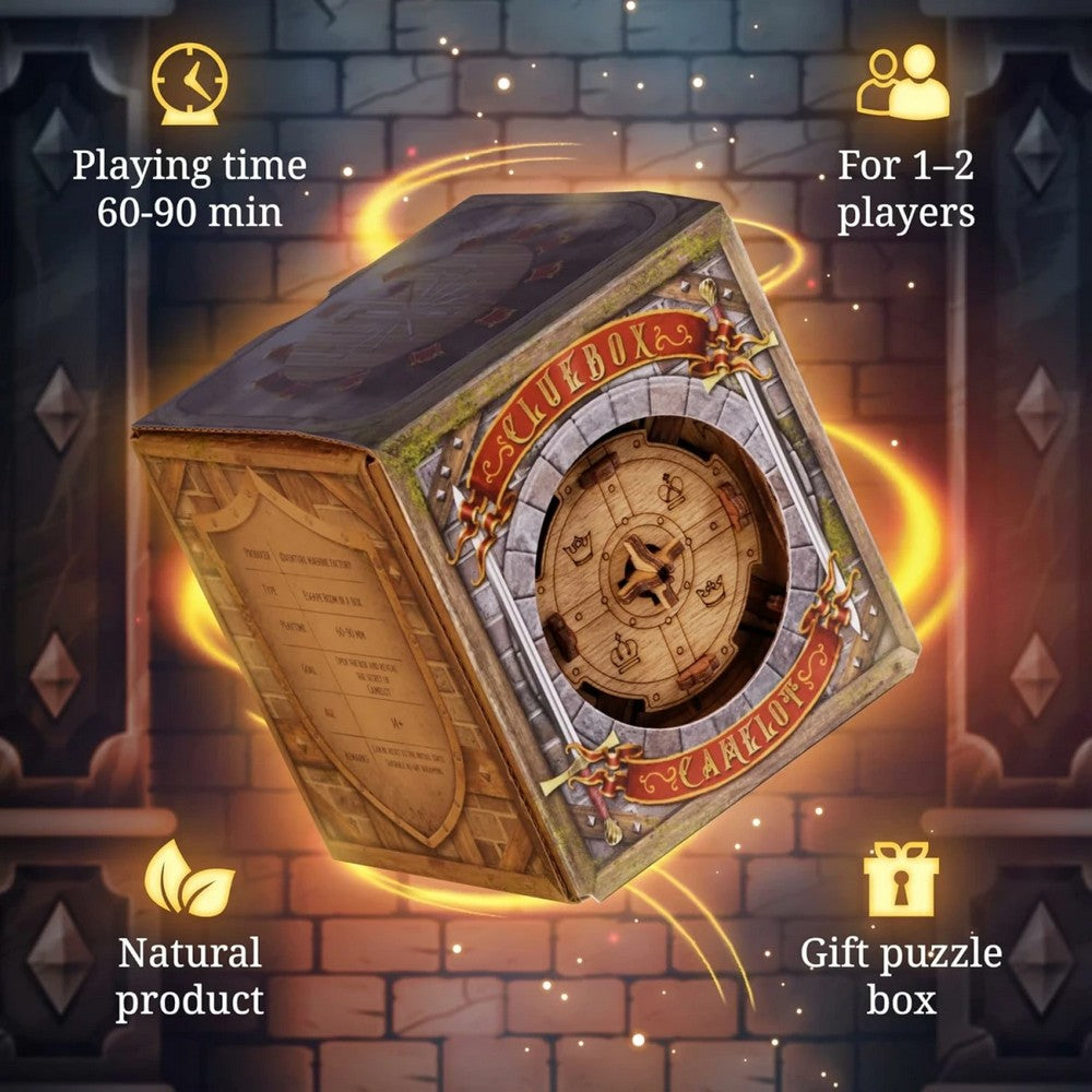 Escape Room in a Box - Cluebox The Trial of Camelot - Gaming Accessory