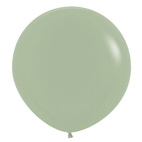 Pack of 3 Sempertex Eucalyptus Latex Balloons, 60cm, eco-friendly for stylish celebrations and decor.