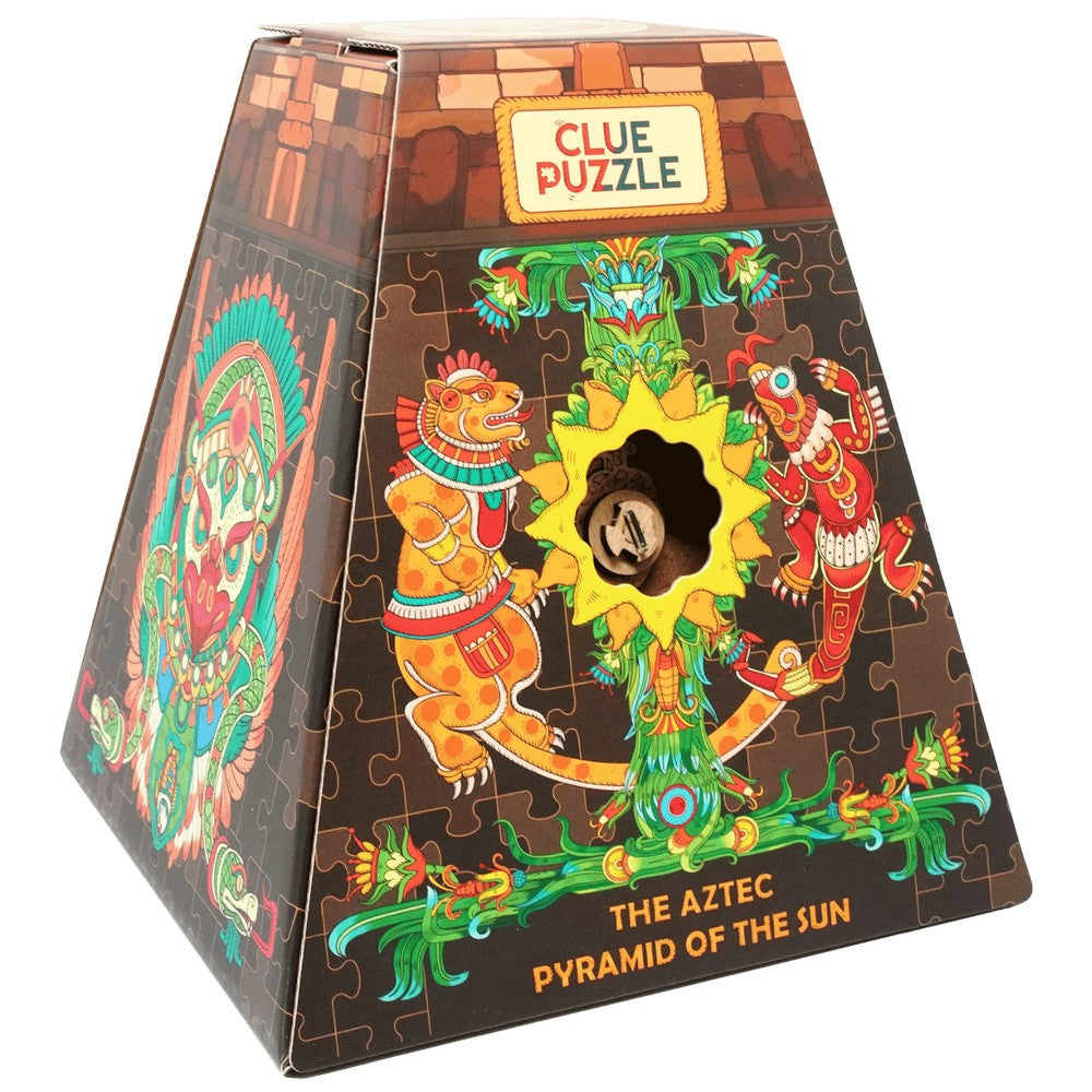 CluePuzzle - Pyramid of the Sun - Clue box and Jigsaw