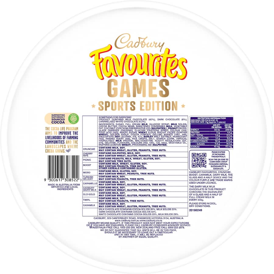 Cadbury Chocolate Favourites Game Tin 549g