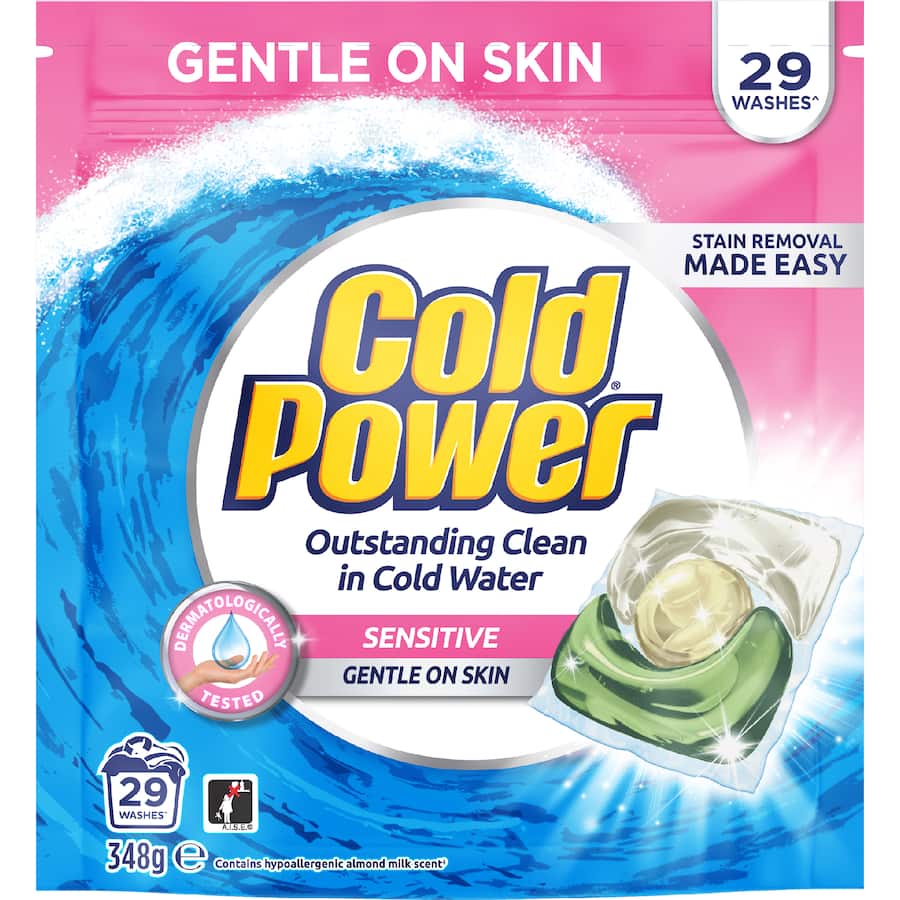Cold Power Laundry Capsules Sensitive 29pack