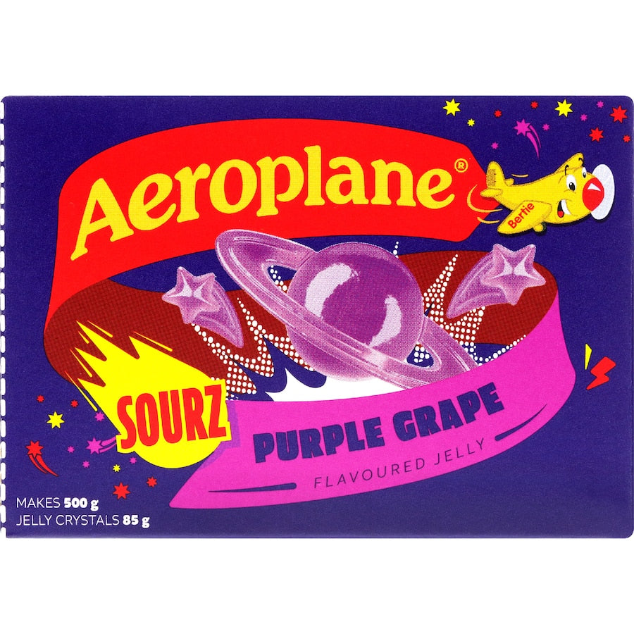 Aeroplane Sour Jelly Purple Grape 85g