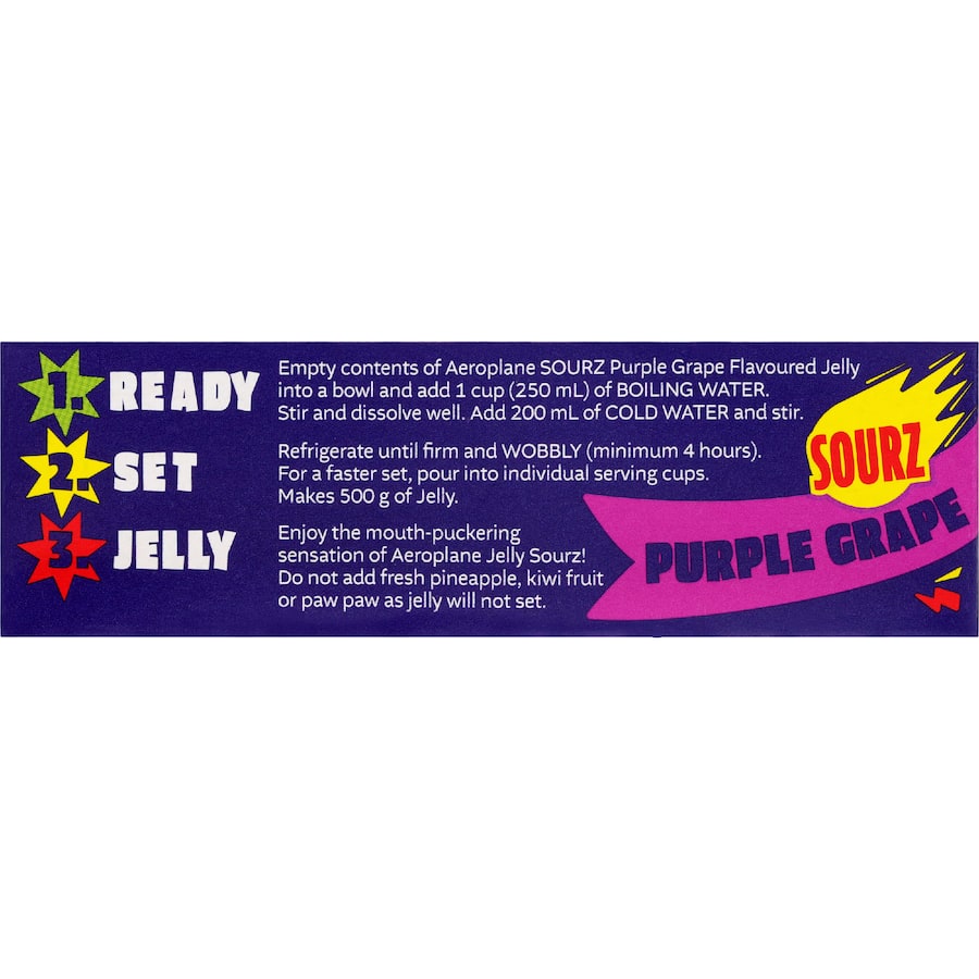 Aeroplane Sour Jelly Purple Grape 85g