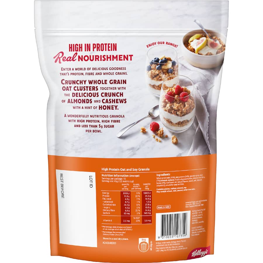 Kelloggs Granola High Protein Honey Nut 450g