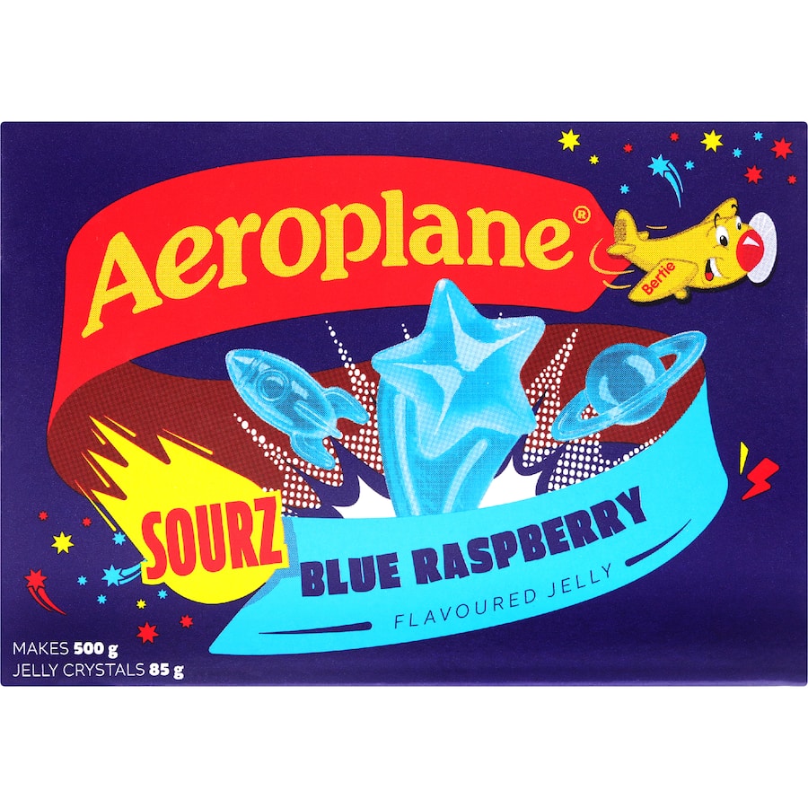 Aeroplane Jelly Sour Blue Raspberry 85g
