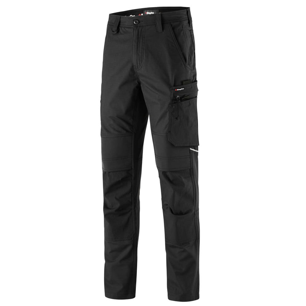 KingGee, Stretch Ripstop Quantum Pant, K13003 (Pair) - Black - Size: 97