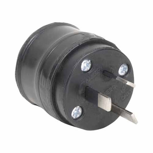 HPM Rubber Plug Top 10A Black (Male)