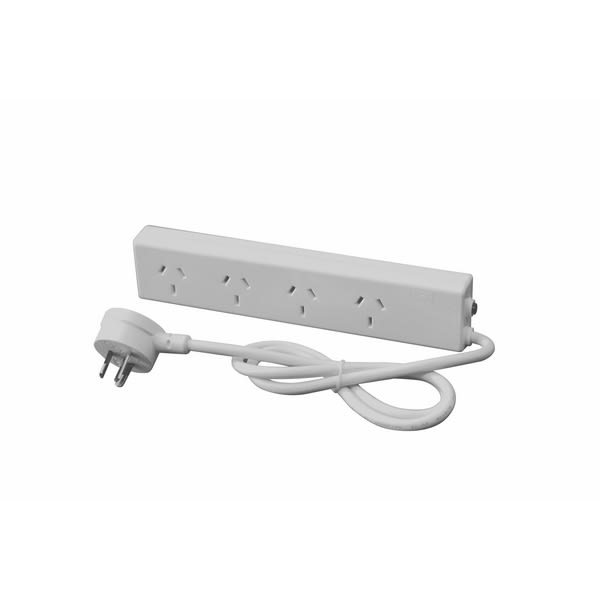 HPM 4 Way Powerboard 0.9m Lead 10A
