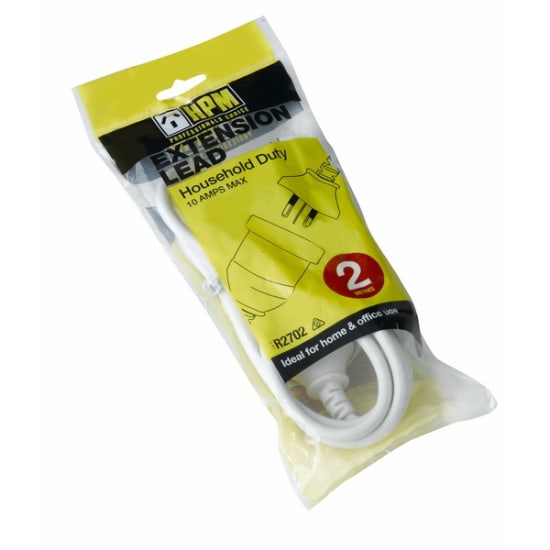HPM 2m Extension Lead Household Duty 10A (Each)