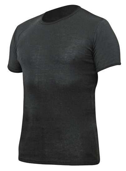 Thermadry, Polyprop Crew Neck Short Sleeve Top (Each) - Black - Size: S