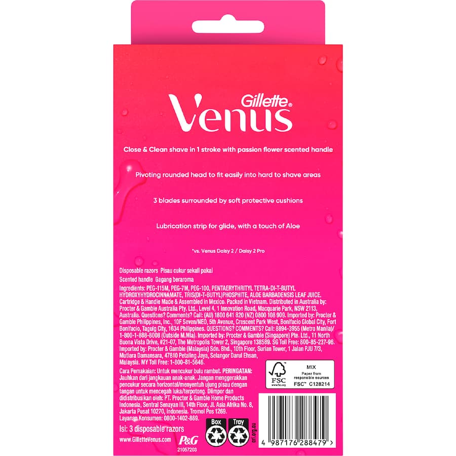 Gillette Venus Razor Tropical 3 pack