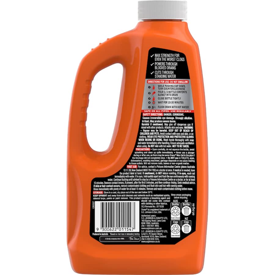 Drano Universal Unblocker Pro Strength, Dual Purpose 1.2L