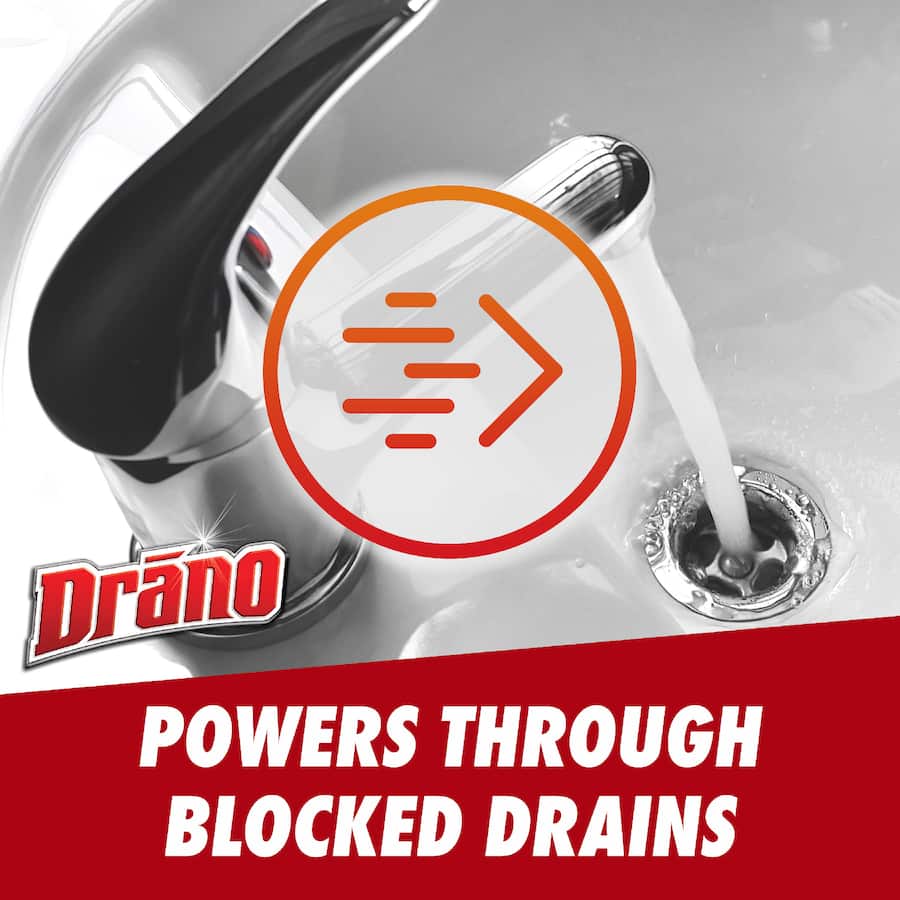 Drano Universal Unblocker Pro Strength, Dual Purpose 1.2L