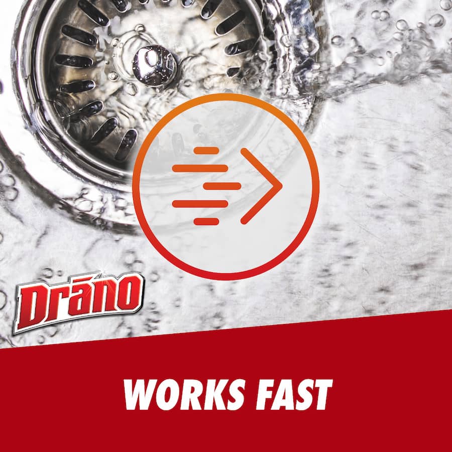 Drano Universal Unblocker Pro Strength, Dual Purpose 1.2L