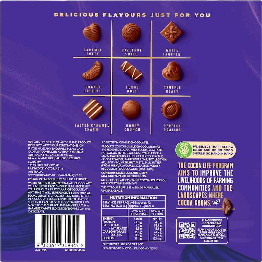 Cadbury Chocolate Milk Tray 312g