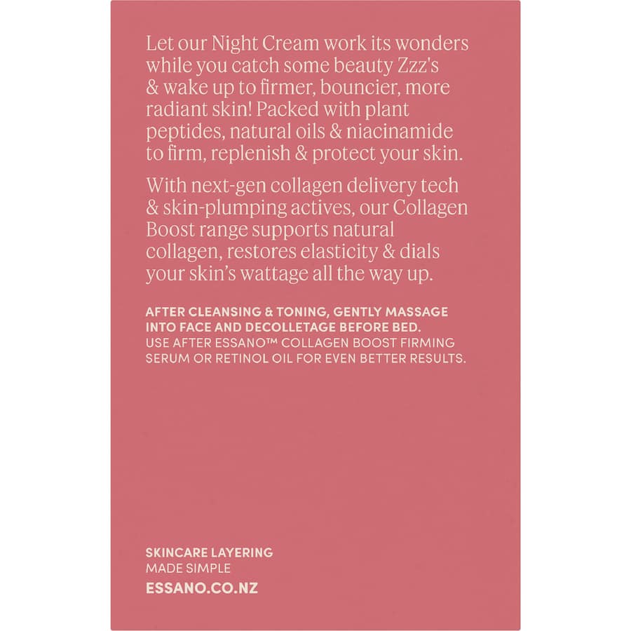 Essano Night Cream Collagen Boost 50mL
