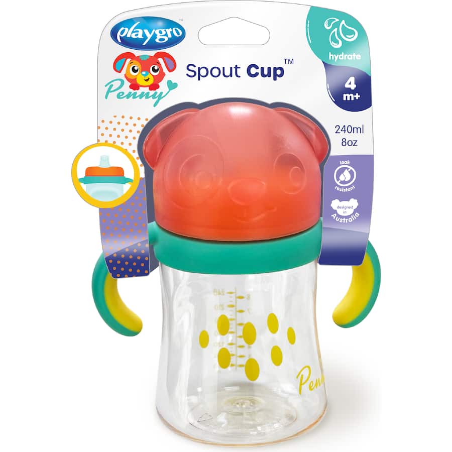 Playgro Spout Cup Animal Pals 4 Months+