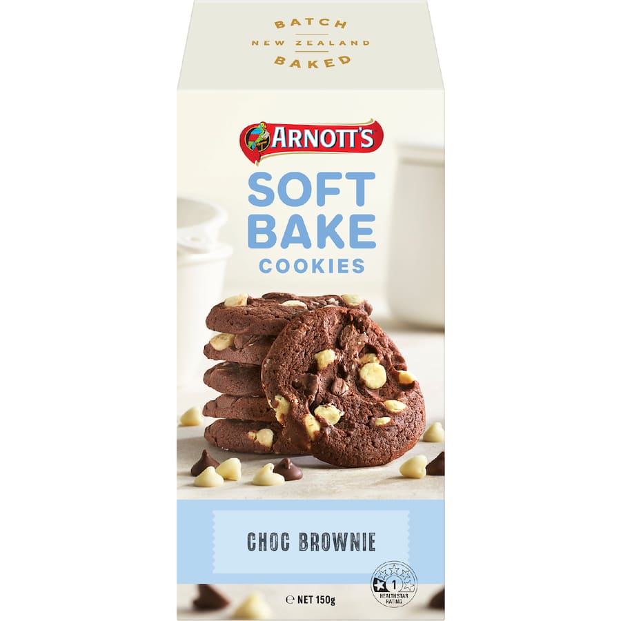 Arnotts Soft Bake Cookies Choc Brownie 150g
