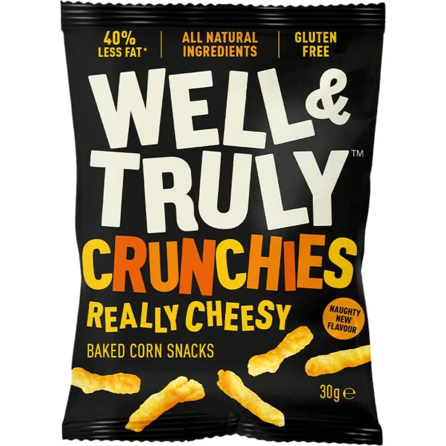 Well & Truly Crunchies Snacks Really Cheesy - 30g