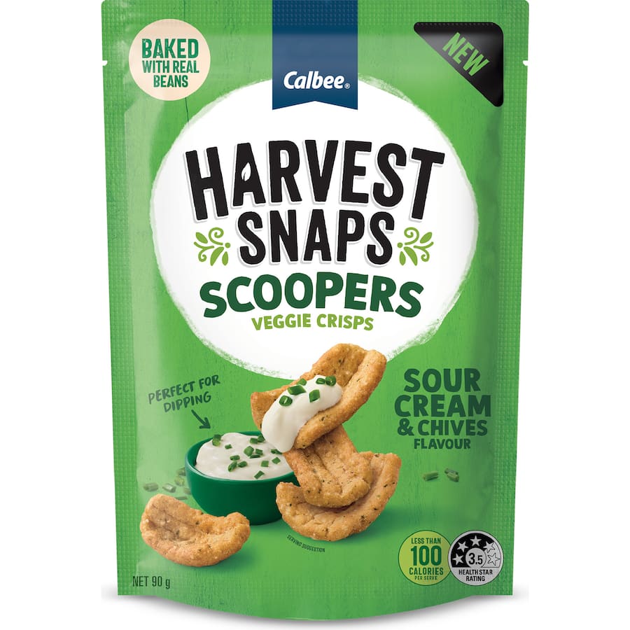 Harvest Snaps Scoopers Sour Cream & Chives 90g