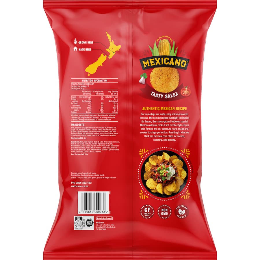 Mexicano Corn Chips Tasty Salsa 300g