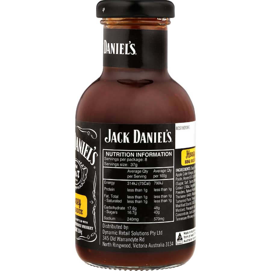 Jack Daniel's Bbq Sauce Honey 284g