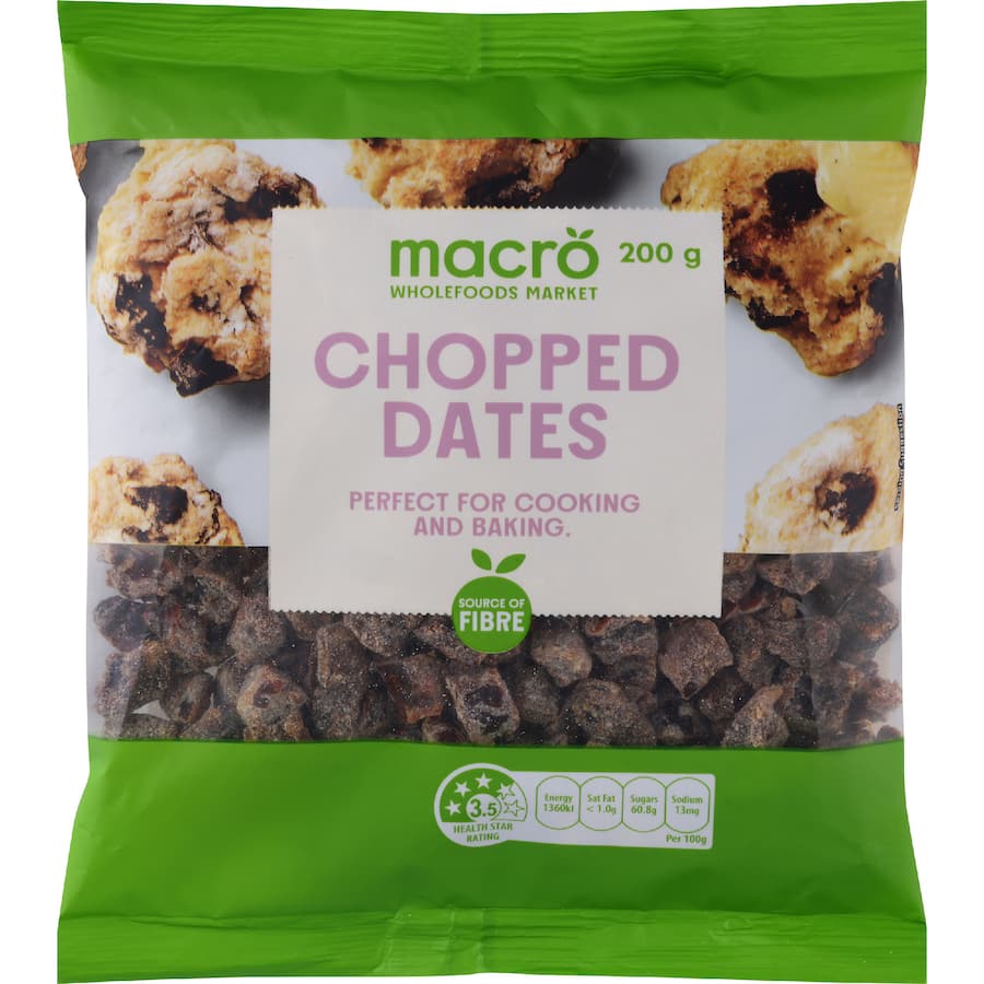 Macro Dates Chopped 200g