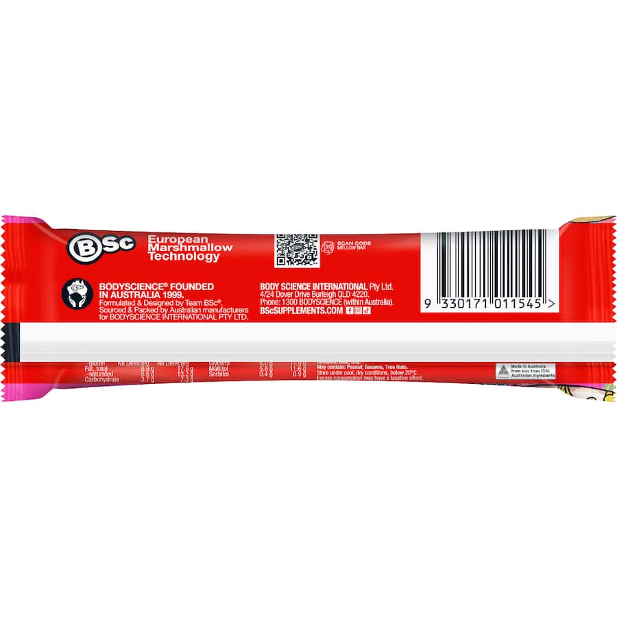 Bsc Mellow Bar High Protein Strawberry 50g