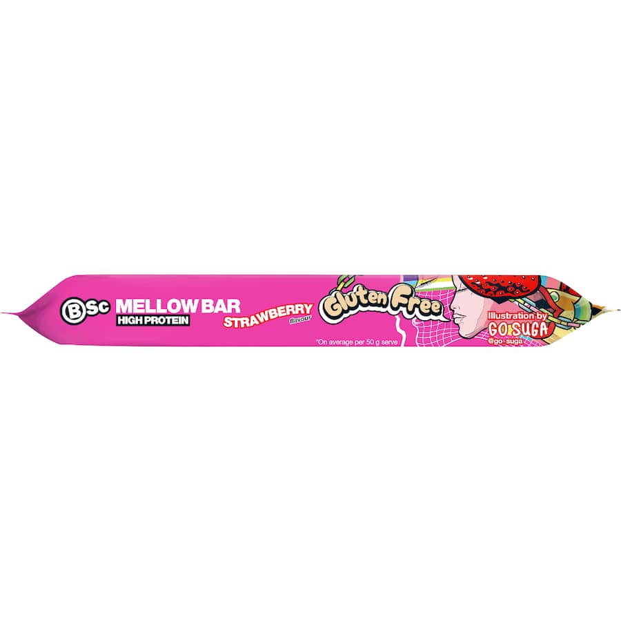 Bsc Mellow Bar High Protein Strawberry 50g