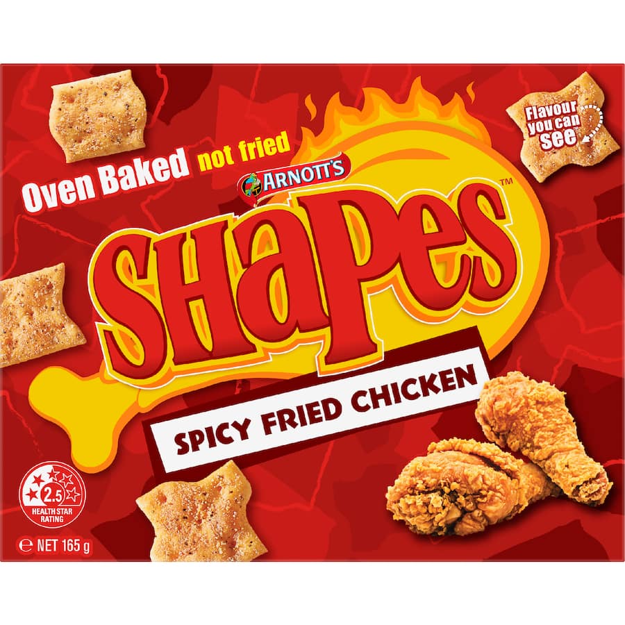 Arnotts Shapes Crackers Fried Chicken 165g