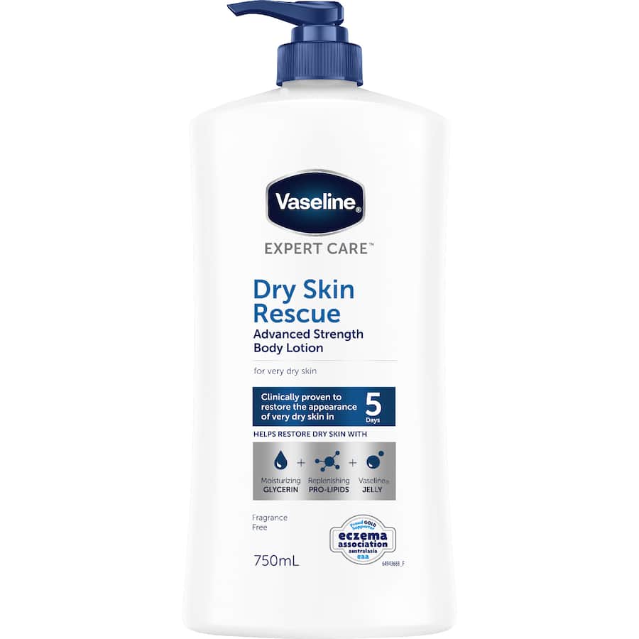 Vaseline Expert Care Body Lotion Dry Skin Rescue 750mL