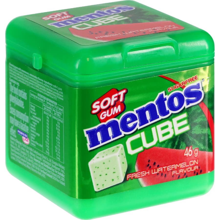 Mentos Cube Gum Watermelon - 46g